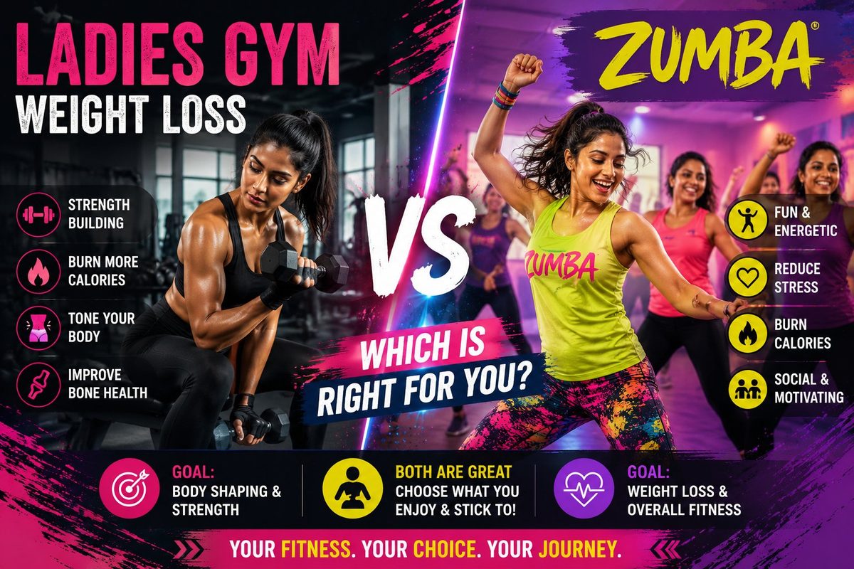 Ladies Gym vs Zumba Weight Loss Mumbai