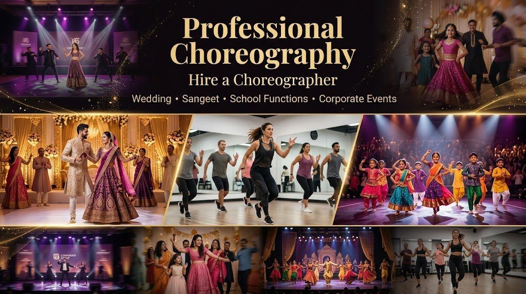 Professional Choreography for Wedding Sangeet School Functions Corporate Events