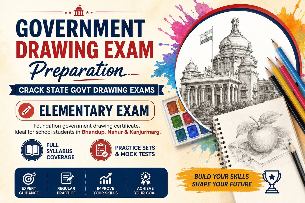 Elementary Government Drawing Exam Coaching Bhandup Mumbai
